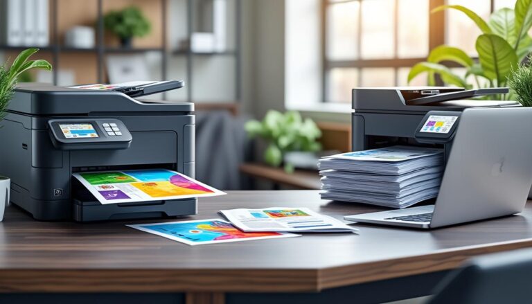 découvrez comment choisir entre une imprimante laser couleur et une imprimante laser noir et blanc : avantages, inconvénients et conseils pour faire le bon choix en fonction de vos besoins d'impression et de votre budget.