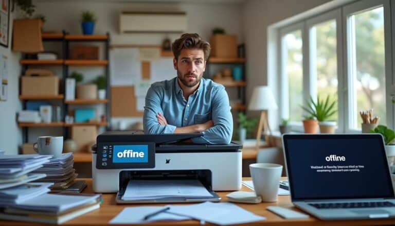 découvrez les étapes à suivre lorsque votre imprimante s’affiche hors ligne : astuces pour identifier le problème et solutions simples pour rétablir la connexion rapidement.