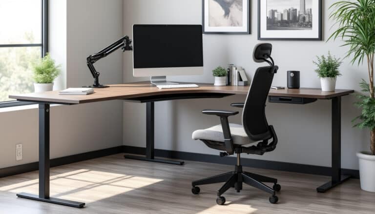 découvrez comment un bureau d’angle professionnel peut optimiser l’ergonomie de votre espace de travail tout en facilitant le passage des câbles pour un environnement organisé et fonctionnel.