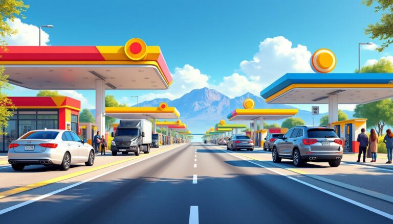 découvrez quelles stations-service sont disponibles sur l'autoroute pour planifier vos arrêts carburant en toute tranquillité.