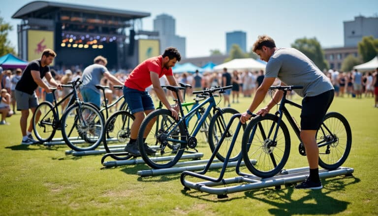 découvrez comment installer rapidement un râtelier vélo démontable, idéal pour sécuriser les vélos lors des festivals et événements éphémères, alliant praticité et gain de temps.