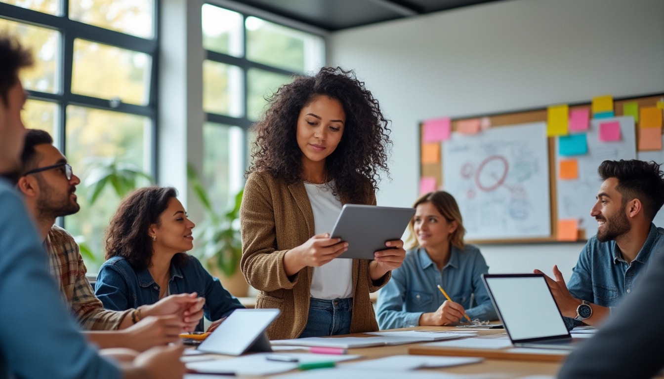 le design thinking met l'utilisateur final au cœur du processus de création, favorisant des solutions innovantes et centrées sur ses besoins pour des produits efficaces et adaptés.