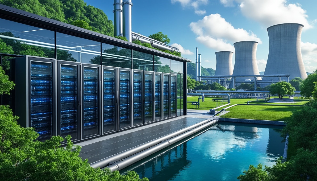 découvrez comment les fermes de serveurs utilisent d'énormes quantités d'eau pour leur refroidissement et les enjeux environnementaux liés à cette consommation.