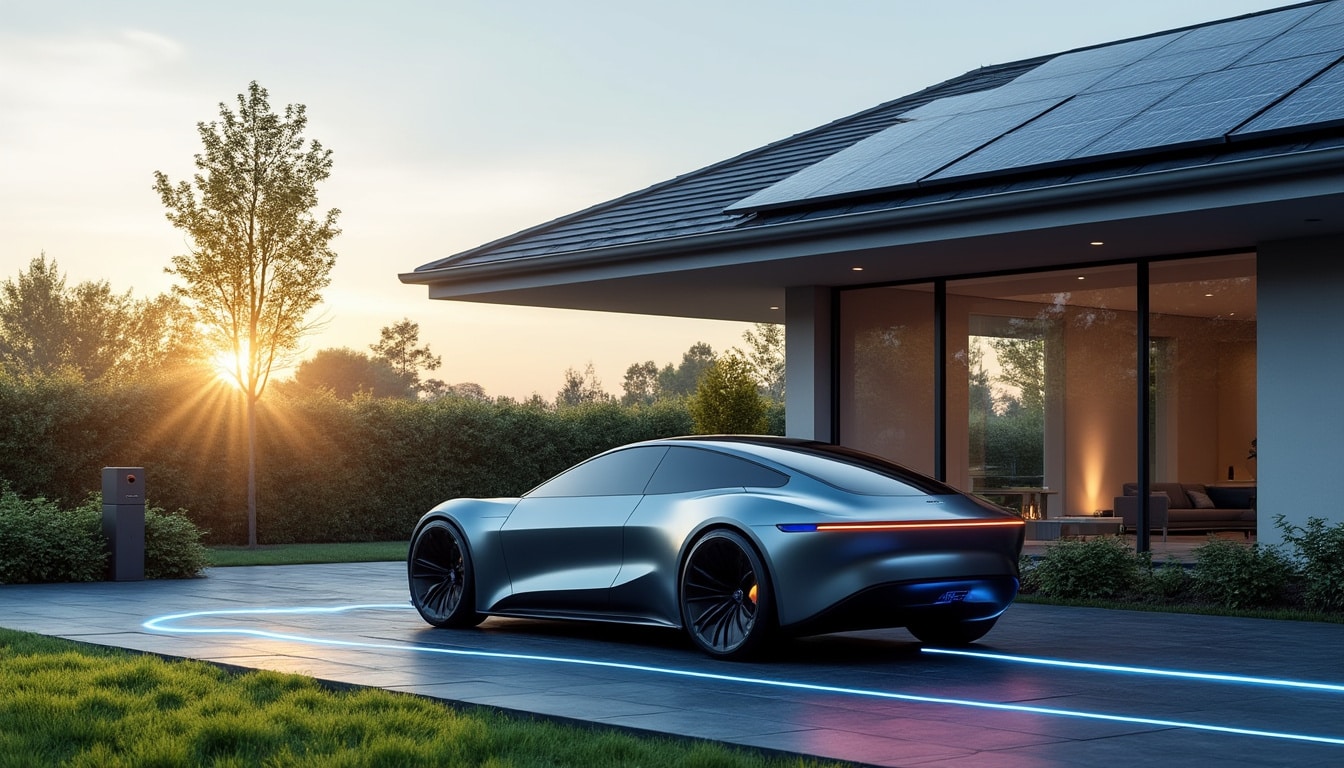 découvrez comment la charge bidirectionnelle révolutionne l'utilisation des voitures électriques en les transformant en batteries de stockage domestique efficaces et durables.