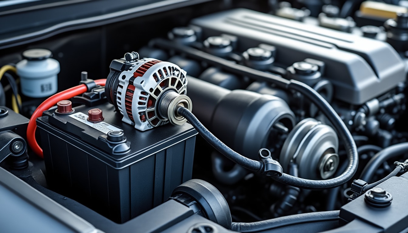 découvrez comment l'alternateur recharge efficacement la batterie 12 volts pendant que le moteur thermique fonctionne, assurant ainsi une alimentation électrique optimale de votre véhicule.