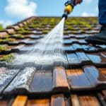 le nettoyage de toiture joue un rôle essentiel pour prévenir les infiltrations d'eau dans la charpente et protéger durablement votre maison.