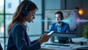 la biométrie vocale permet aux banques d’authentifier leurs clients par la voix lors des appels au service client, pour des échanges simples et sécurisés.